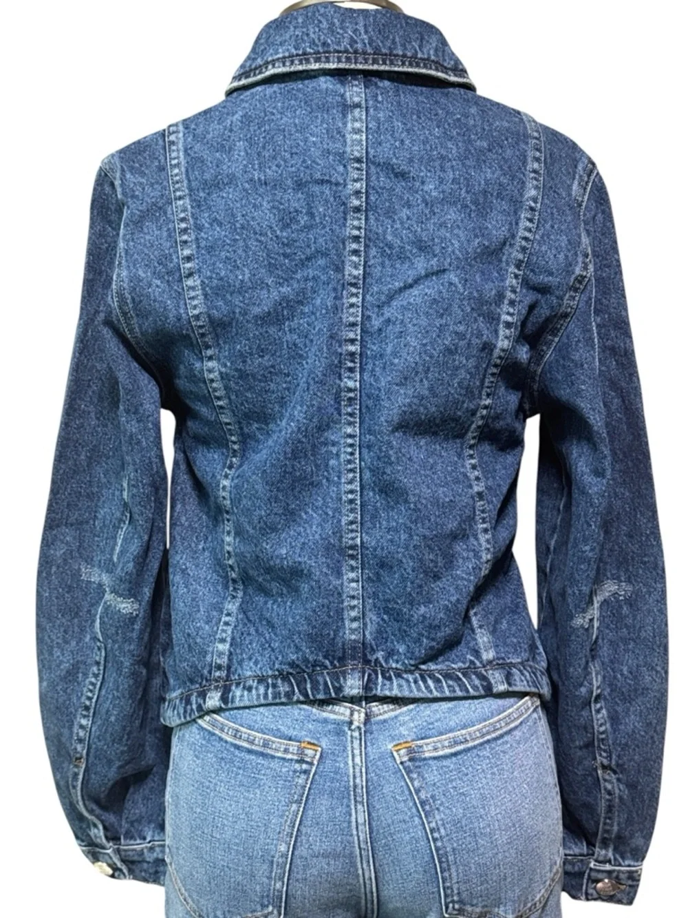 Free People We The Free Jade Denim Jacket Size Small - Picture 15 of 16